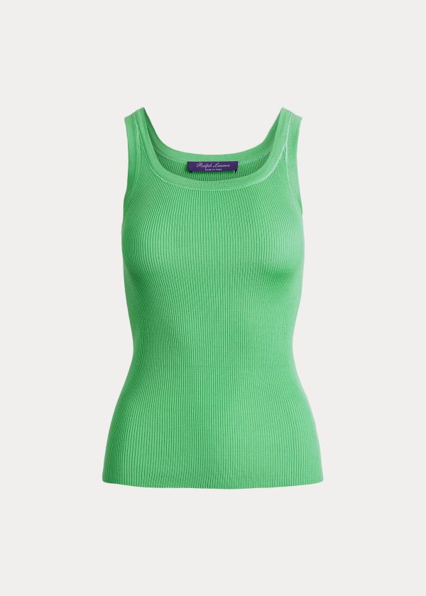 Ralph Lauren Silk Tank Top Dame Danmark (QLIDP2936)